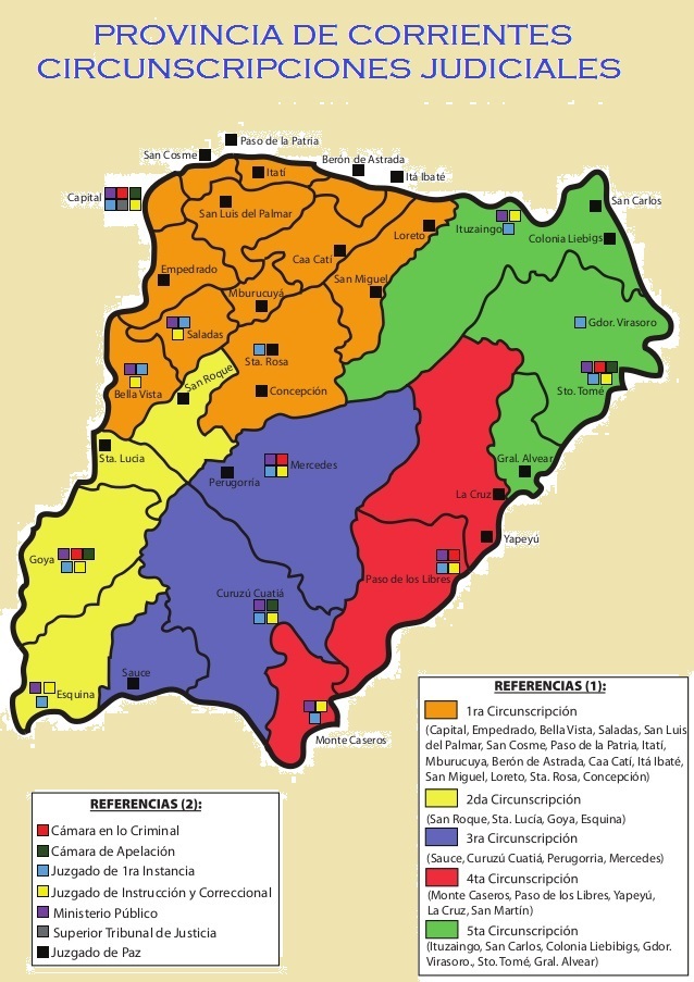 Circunscripciones Judiciales - Provincia de Corrientes
